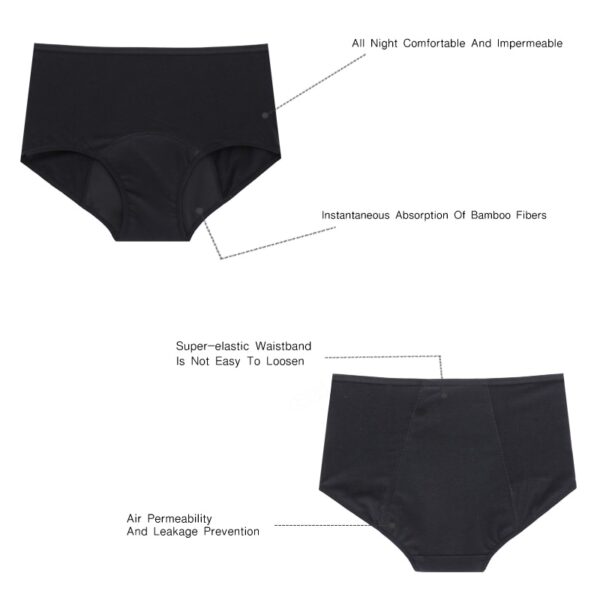 Leakproof Menstrual Panties Cotton Breathable - Image 8
