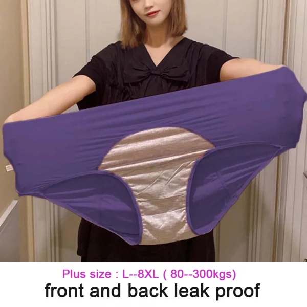 Leak Proof Menstrual Panties Women - Panties Plus Size - 5 pcs - Image 5