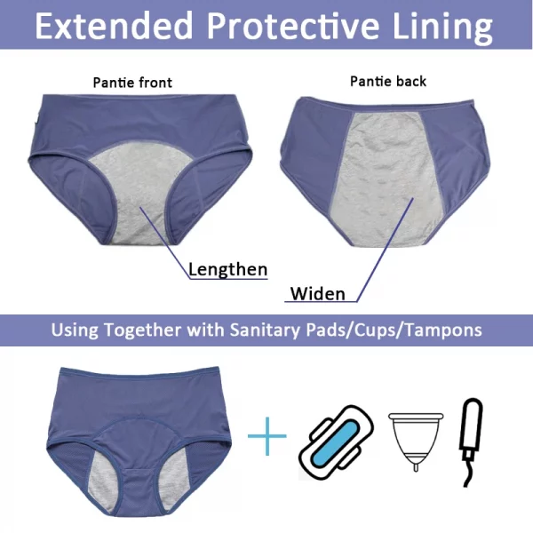 5pcs/Set Leak Proof Menstrual Panties Women Waterfproof - Image 7