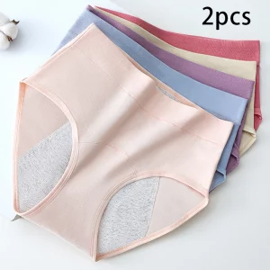 Girl Menstrual Panties Women's Briefs for Girls (Teenagers)- 2 Pcs
