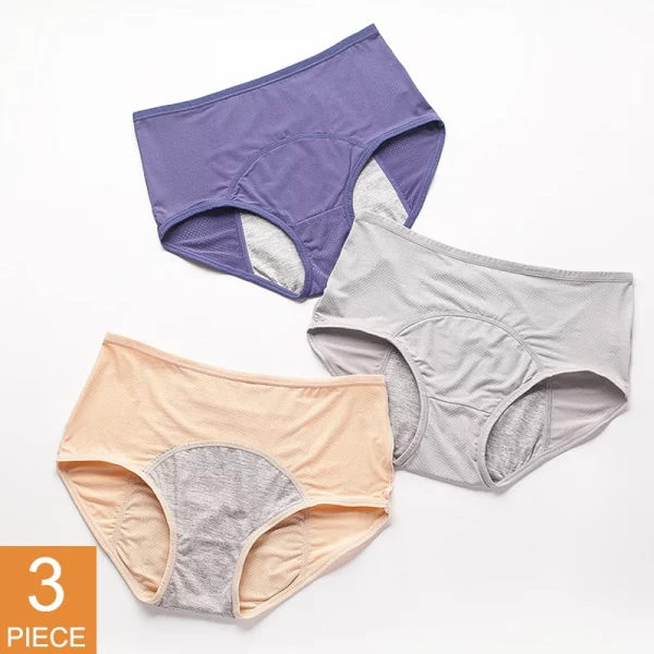 3pcs/Set Leak Proof Menstrual Briefs Panties