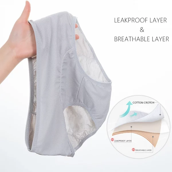 3pcs/Set Leak Proof Menstrual Briefs Panties - Image 4