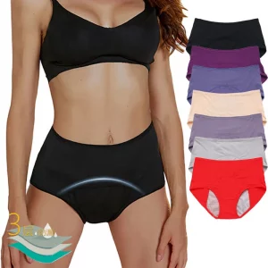 3PCS/ Leak Proof Menstrual Panties Period Waterproof Briefs Plus Size