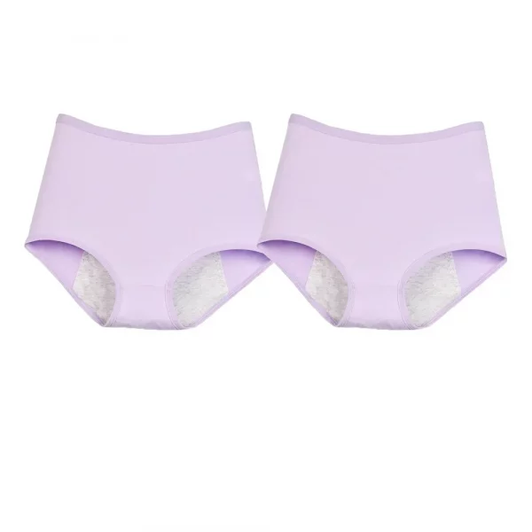 2PCS/pack Menstrual Panties Plus Size Women's High - Image 4