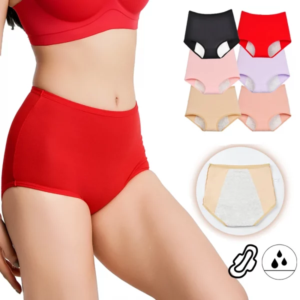 4pcs Leak Proof Menstrual Panties Physiological Pants