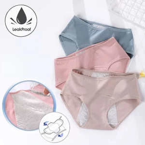 Women's menstrual briefs large flow postpartum water absorption leakproof