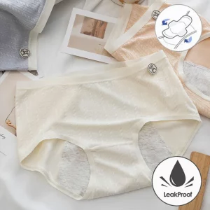 Panties for Menstruation Cotton Panties Mid Waist