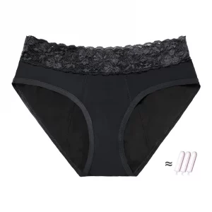 1 Pc - Women Period Panties Underwear 4 Layers Plus Size Heavy Flow Absorbency