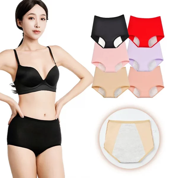 2PCS/pack Menstrual Panties Plus Size Women's High