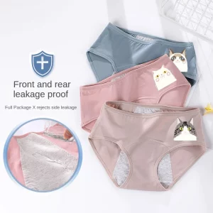Women's menstrual briefs large flow postpartum water absorption