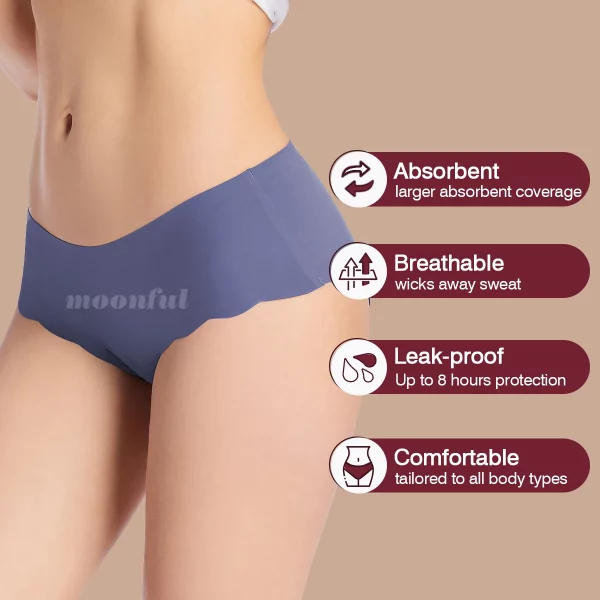 Seamless Menstrual Panties Women Abundant Flow Menstruation - Image 2