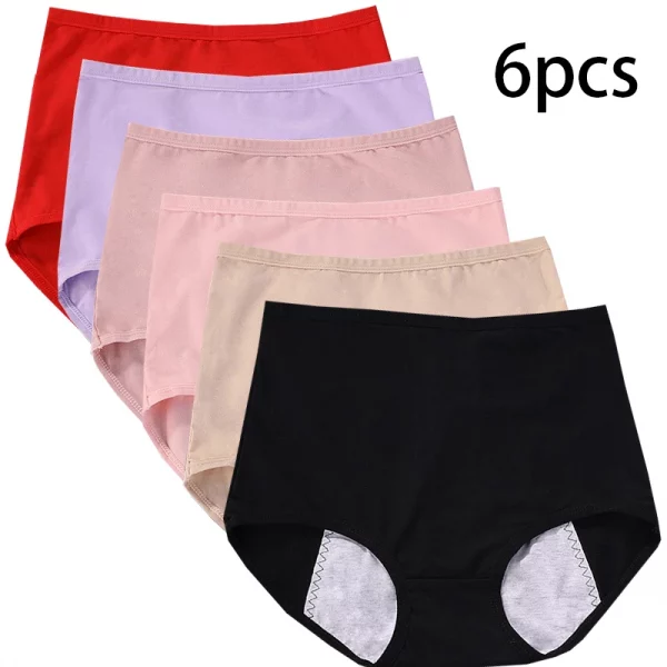 6pcs Menstrual Panties for Girls and Ladies