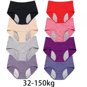 1pcs Women's Physiological Briefs, Plus Size, Girls and Ladies - Sizes: M-8XL