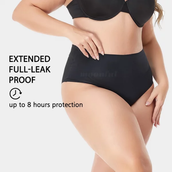 Menstrual Panties Women High Waist Seamless Menstrual Briefs - Image 4