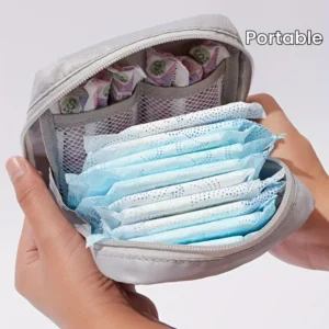 1pc Water-Resistant Feminine Product Pouch