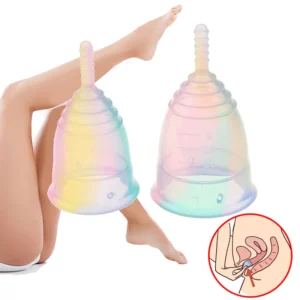 Portable Menstrual Cup Medical Silicone Leak-proof.